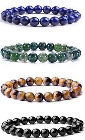 4mm Gemstone Healing Bracelets - Unisex Crystal Jewelry