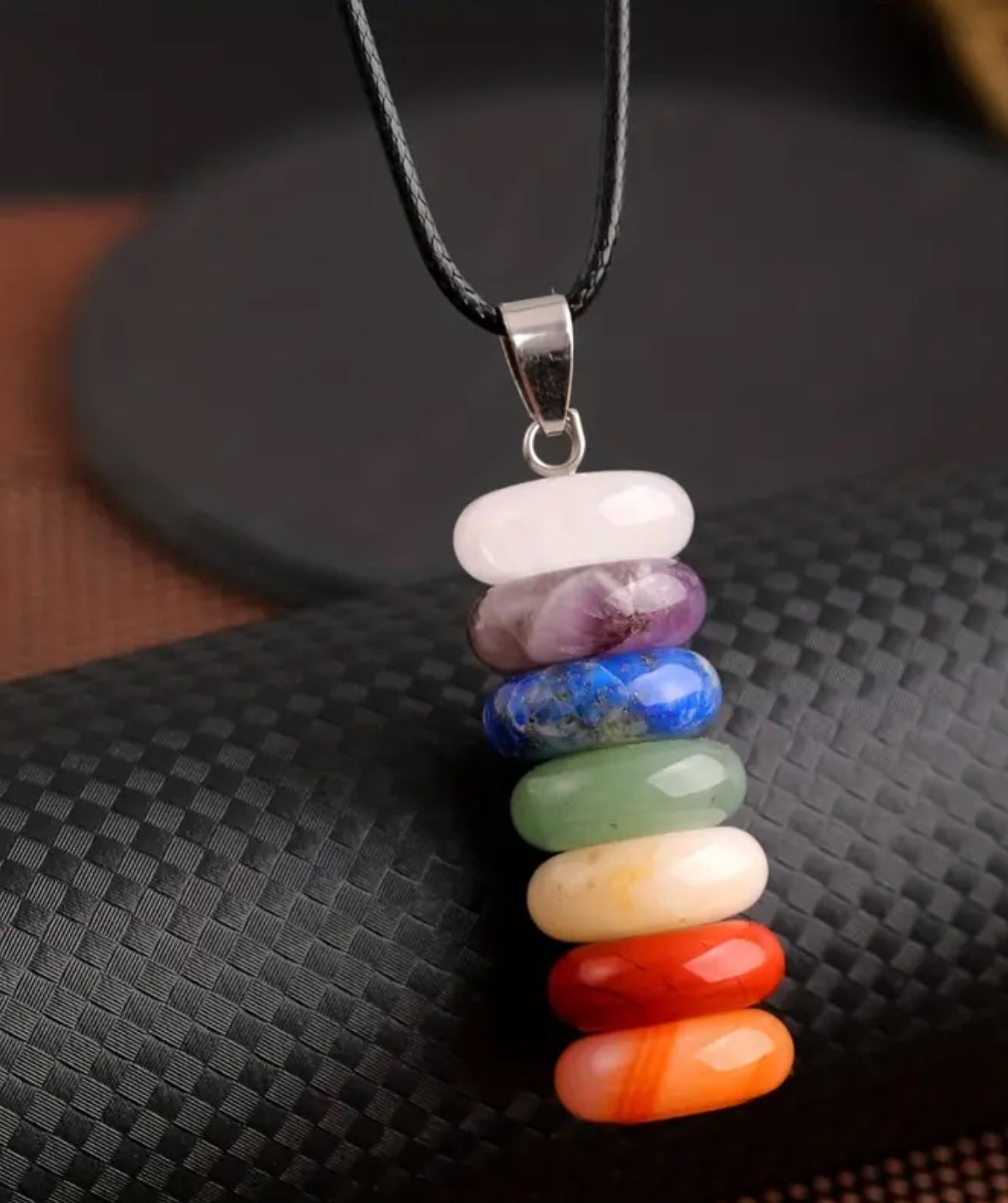 7 Chakra Bead Pendant Necklace