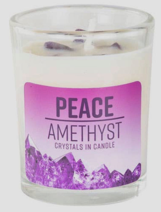 Crystal infused Intentions Candles